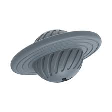 Gray (Mist) Natural Rubber Doggy Chew Treat Dispenser. Unique frisbee design serves as a great fetch or chew toy for your doggy.