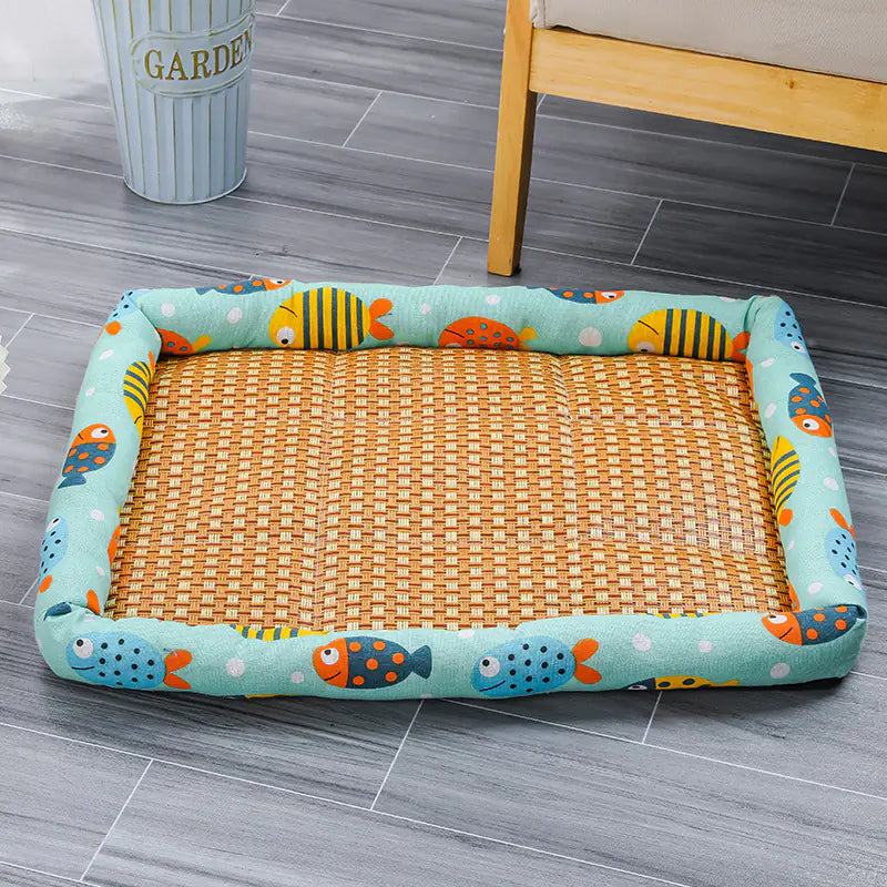 Decorative Pet Cooling Mat for Cats and Dogs