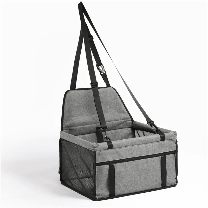 Grsy dog car seat carrier with straps