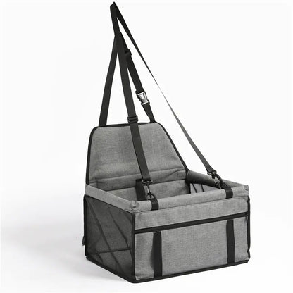 Grsy dog car seat carrier with straps