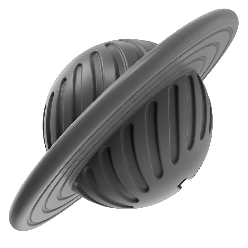Gray (Mist) Natural Rubber Doggy Chew Treat Dispenser.  Unique frisbee design serves as a great fetch or chew toy for your puppy.