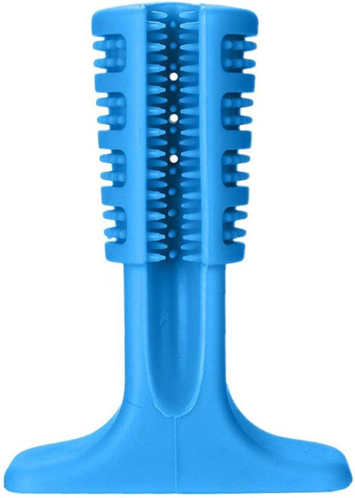 Blue (Lake) dental dog chew brush. Keeps your dog entertained while it massages gums and freshens breath.