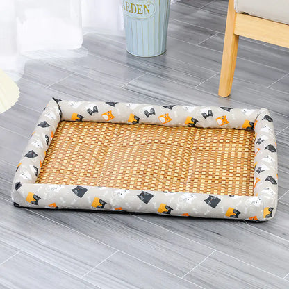 Decorative Pet Cooling Mat for Cats and Dogs