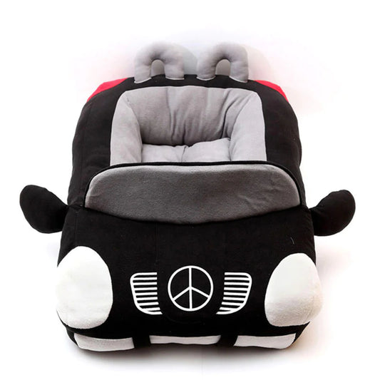 Black (Midnbight) Mercedes Benz designed pet nest provides a cozy and comfortable travel space for your  doggie