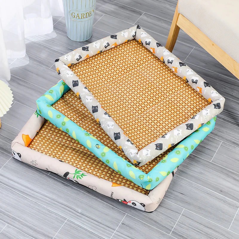 Decorative Pet Cooling Mat for Cats and Dogs